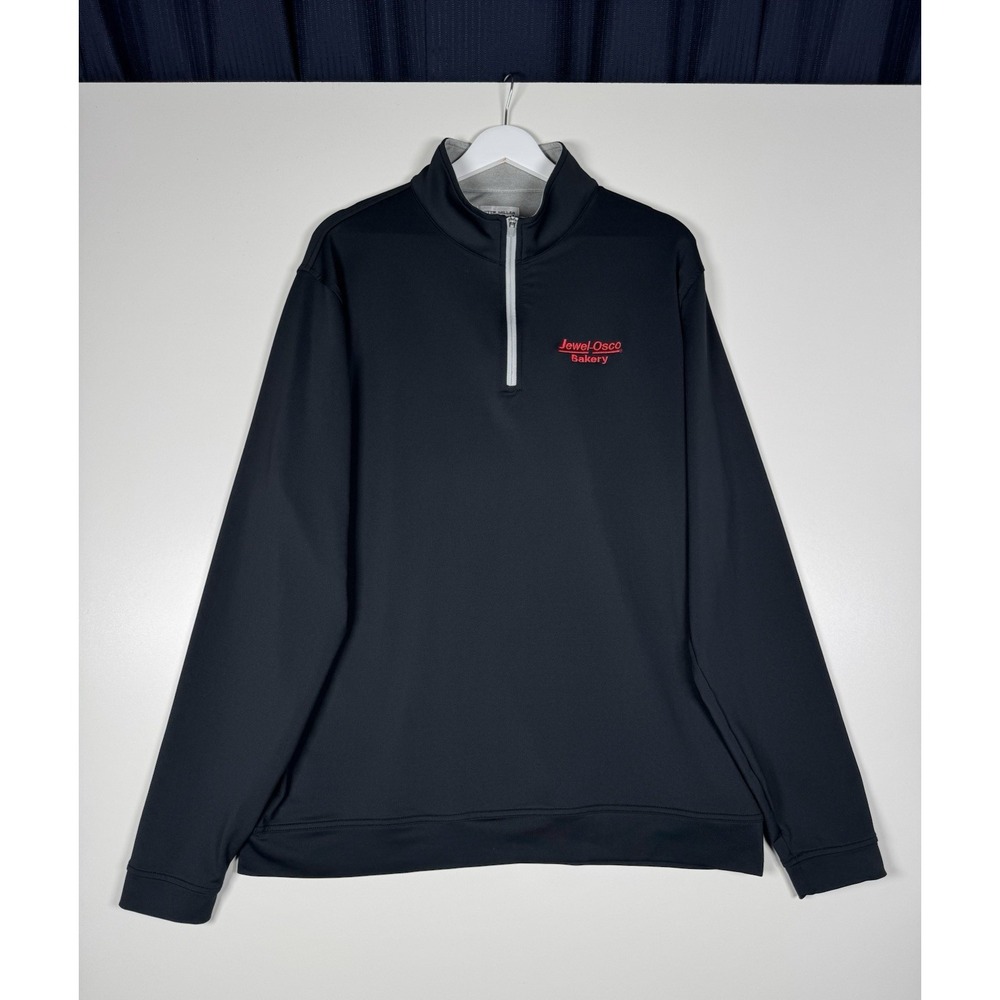 Peter Millar Perth 1/4 Zip Mens XL Black - Golf - Jewel Osco Bakery
